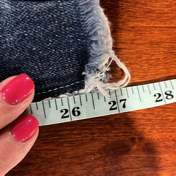 Revice Womens Jeans Light/Dark Wash Mix 24 Patchwork Button Fly Distinctive EUC - Picture 15 of 16